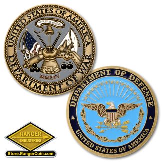 Vintage Department of War / Department of Defense Coin