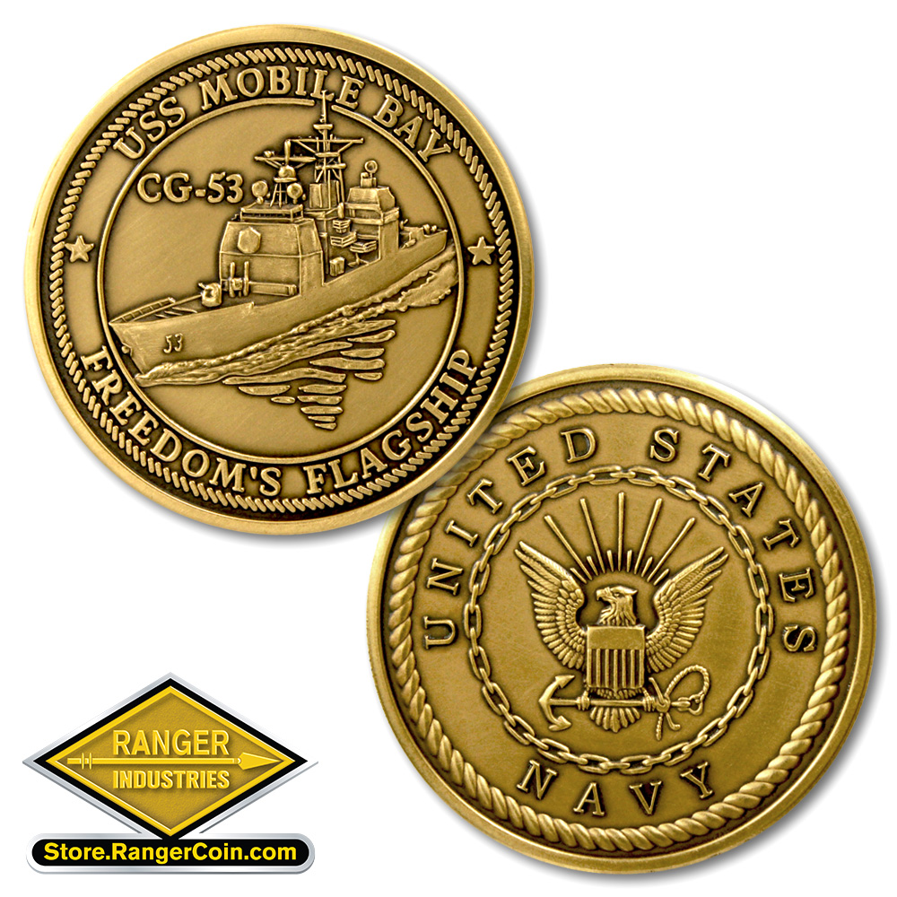 USS Mobile Bay (CG-53) Coin