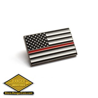Thin Red Line Pin
