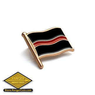 Thin Red Line Flag Pin