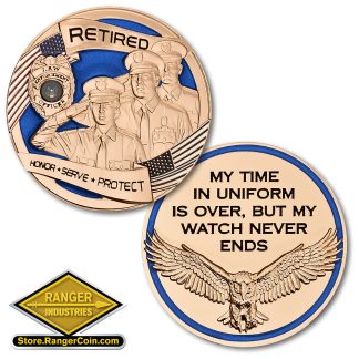 Retired Police Coin