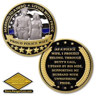Proud Police Wife Coin