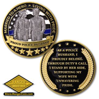 Proud Police Husband Coin