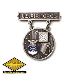 Air Force Elementary Excellence In Competition (EIC) Silver Pistol Badge