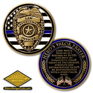Police Hero's Prayer Coin