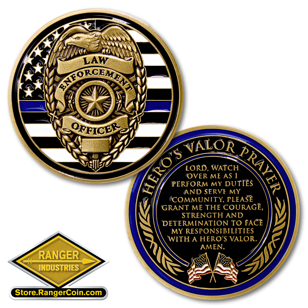 Police Hero's Prayer Coin