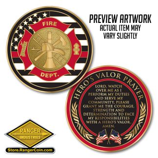 Firefighter Hero’s Prayer Coin