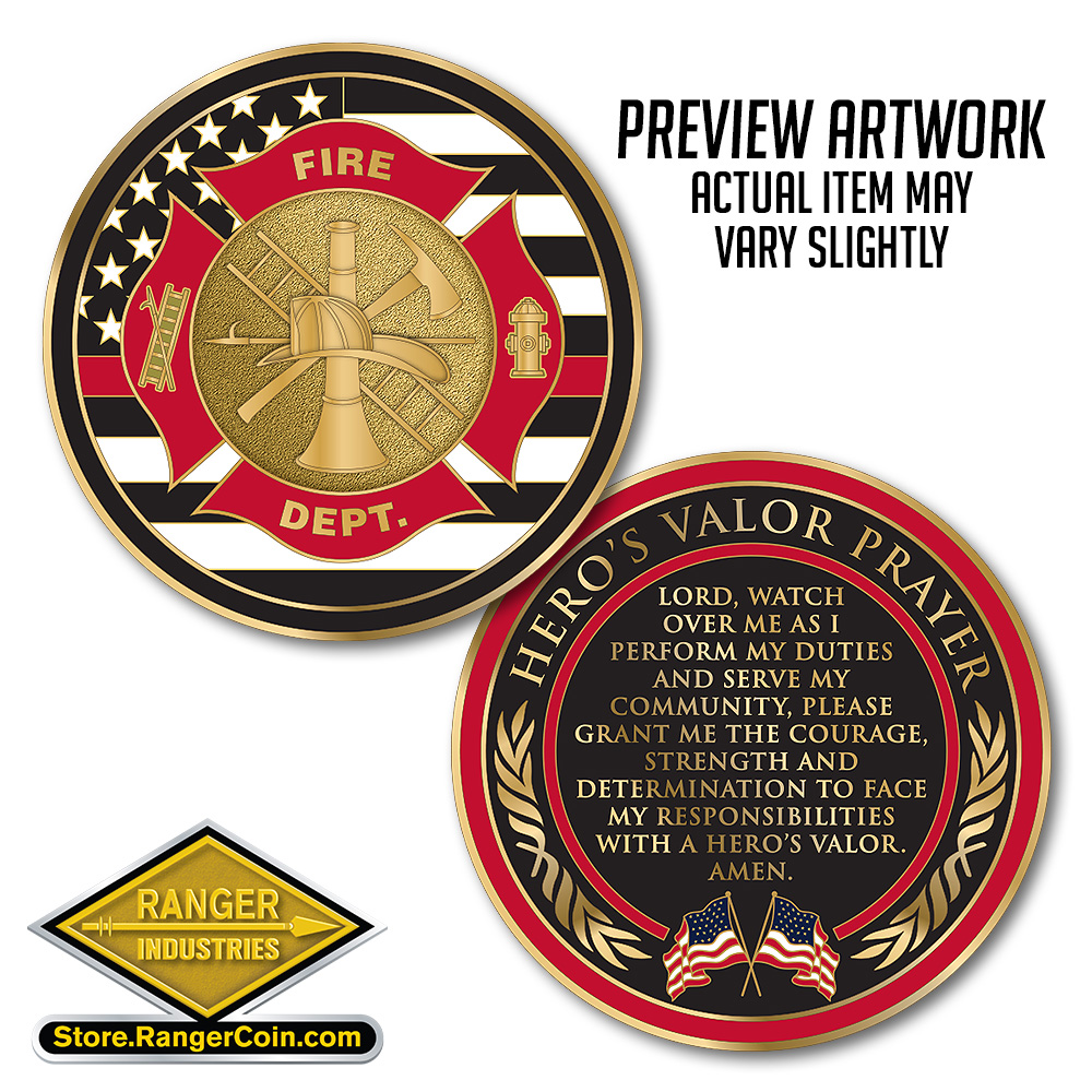 Firefighter Hero’s Prayer Coin