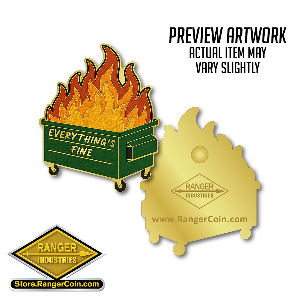 Dumpster Fire Pin