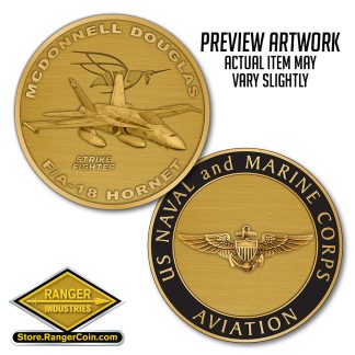 F/A-18 Hornet Coin - U.S. Naval and Marine Corps Aviation